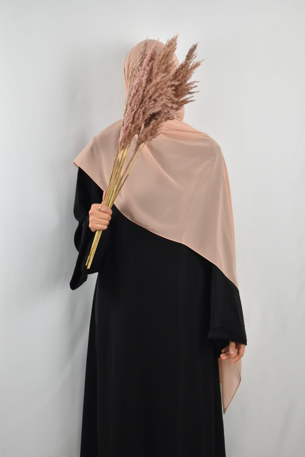 Hijab Mousseline Pêche