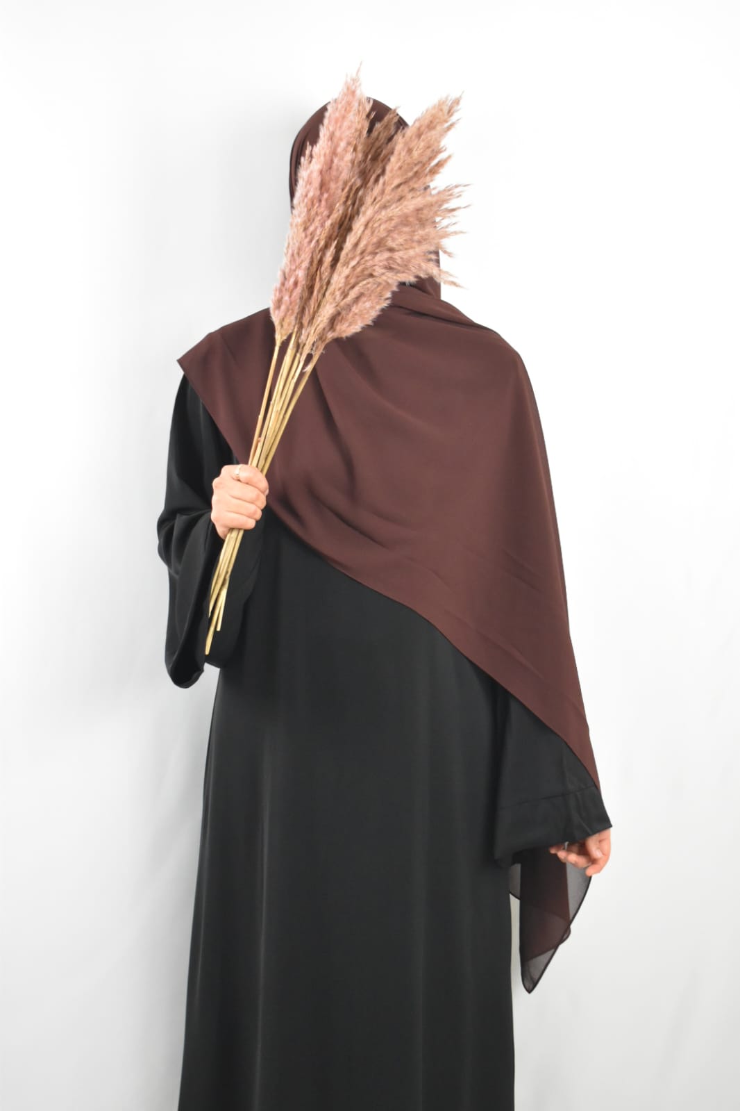 Hijab Mousseline Chocolat