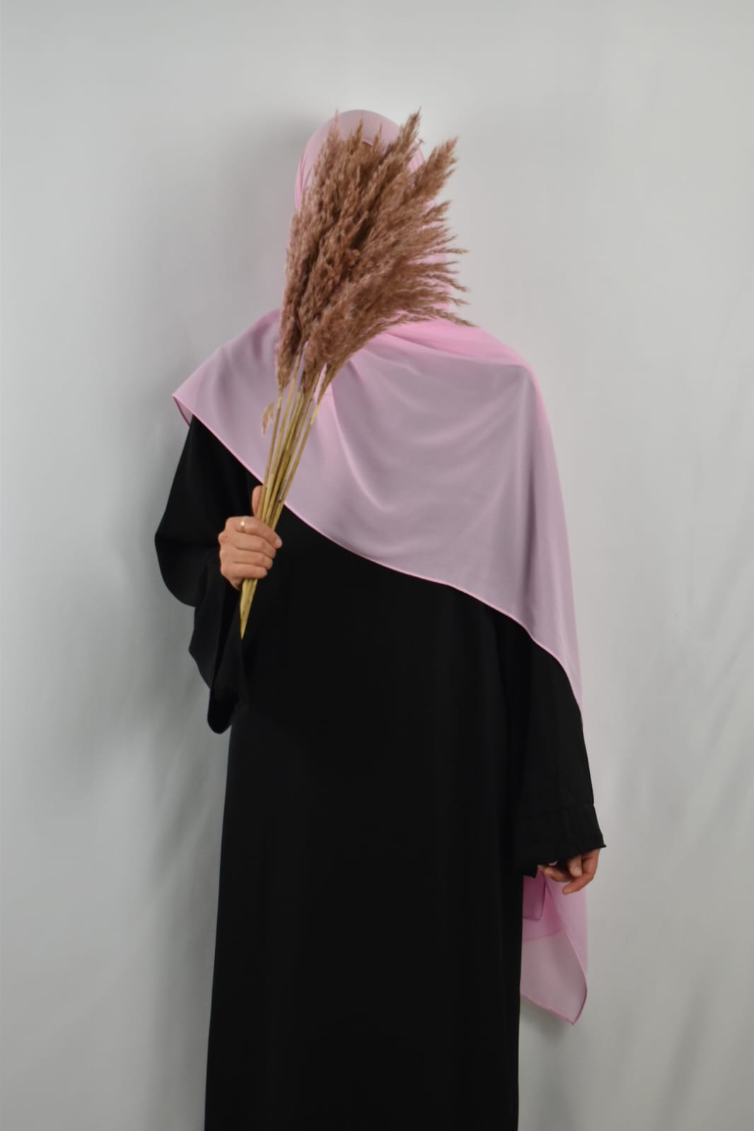 Hijab Mousseline Rose Dragée