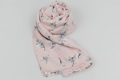 Hijab Imprimé Floral Rose