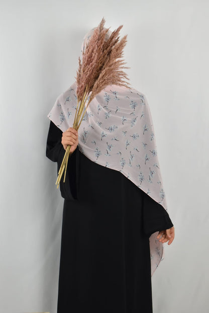 Hijab Imprimé Floral Rose