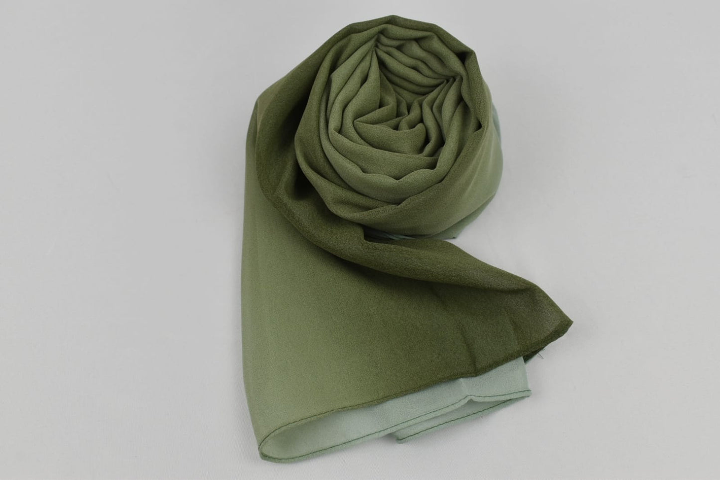 Hijab Dégradé Vert & Gris