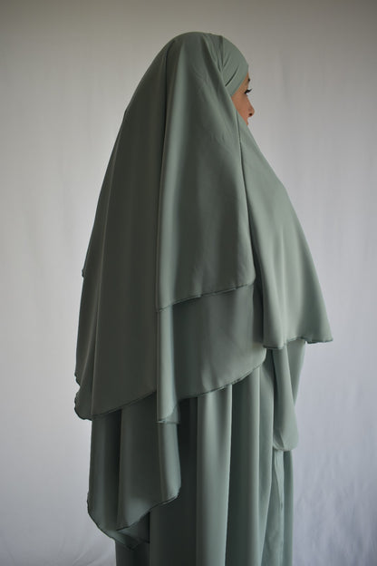 Khimar Hayet Soie de Médine 2 Voiles